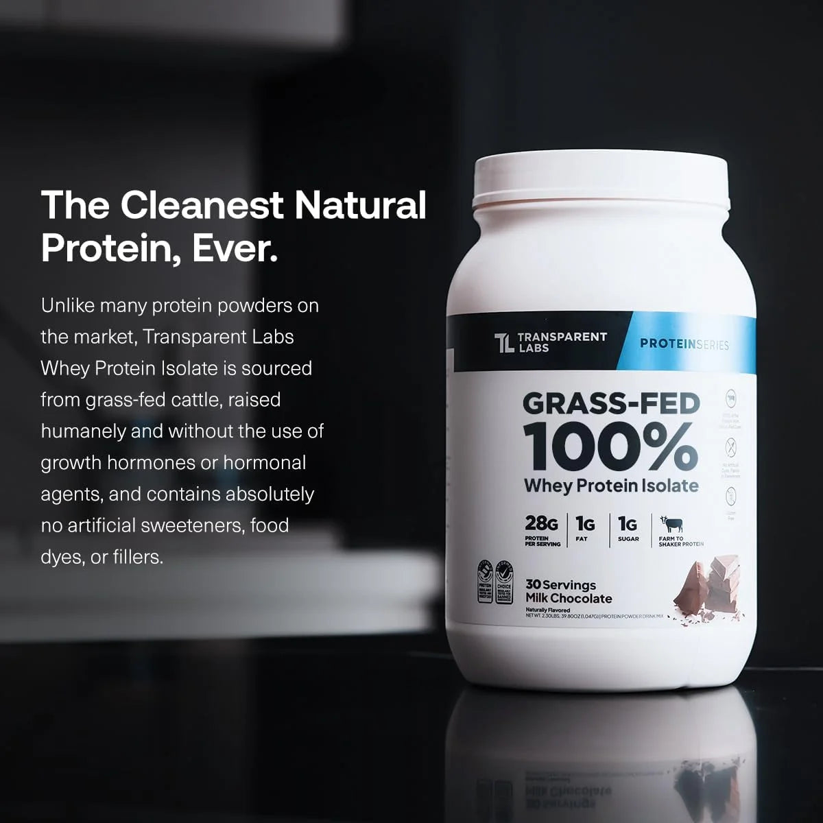Transparent Labs Whey Protein Isolate - 30 Servings, Oatmeal Chocolate Chip