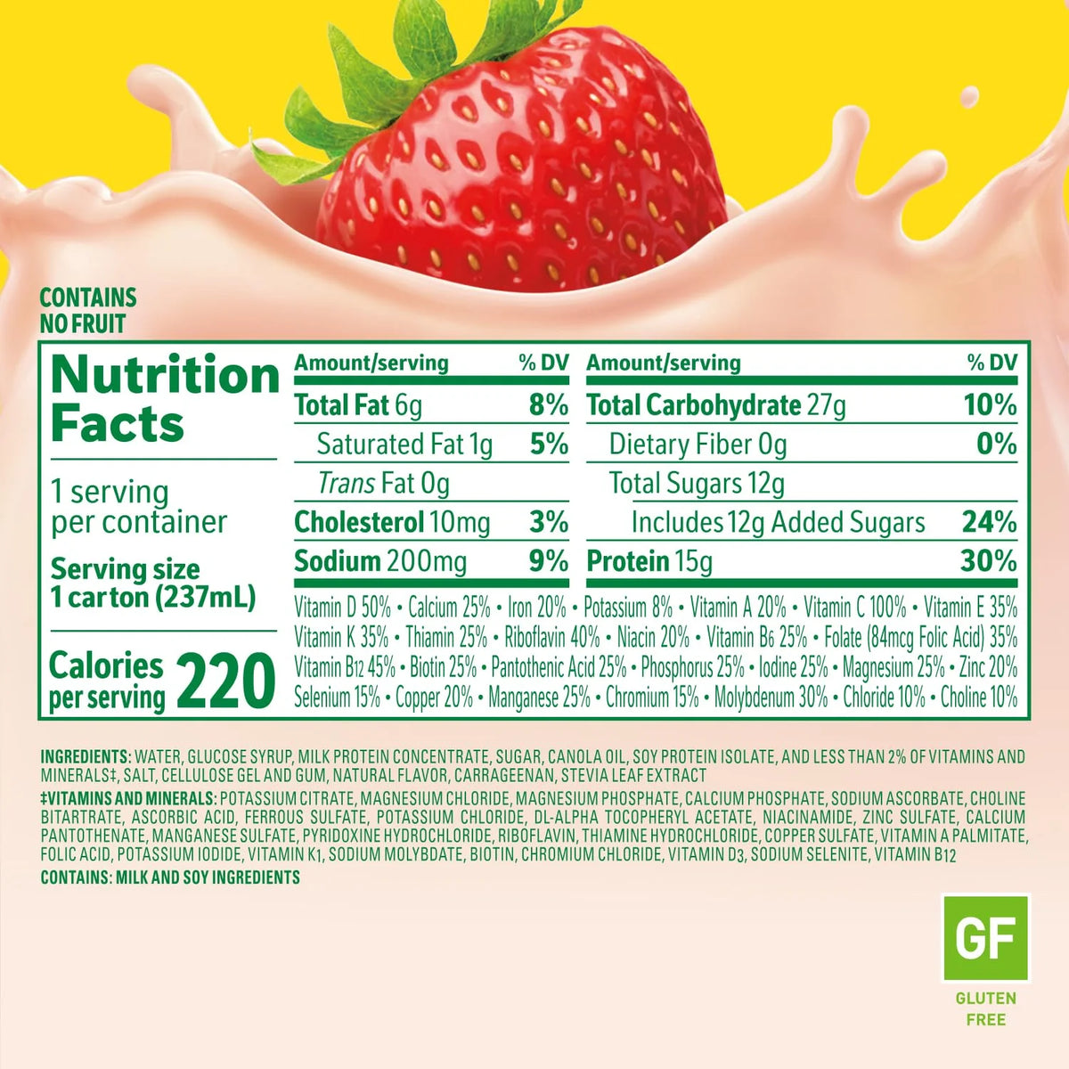 Carnation Breakfast Essentials High Protein Nutritional Drink, Strawberry