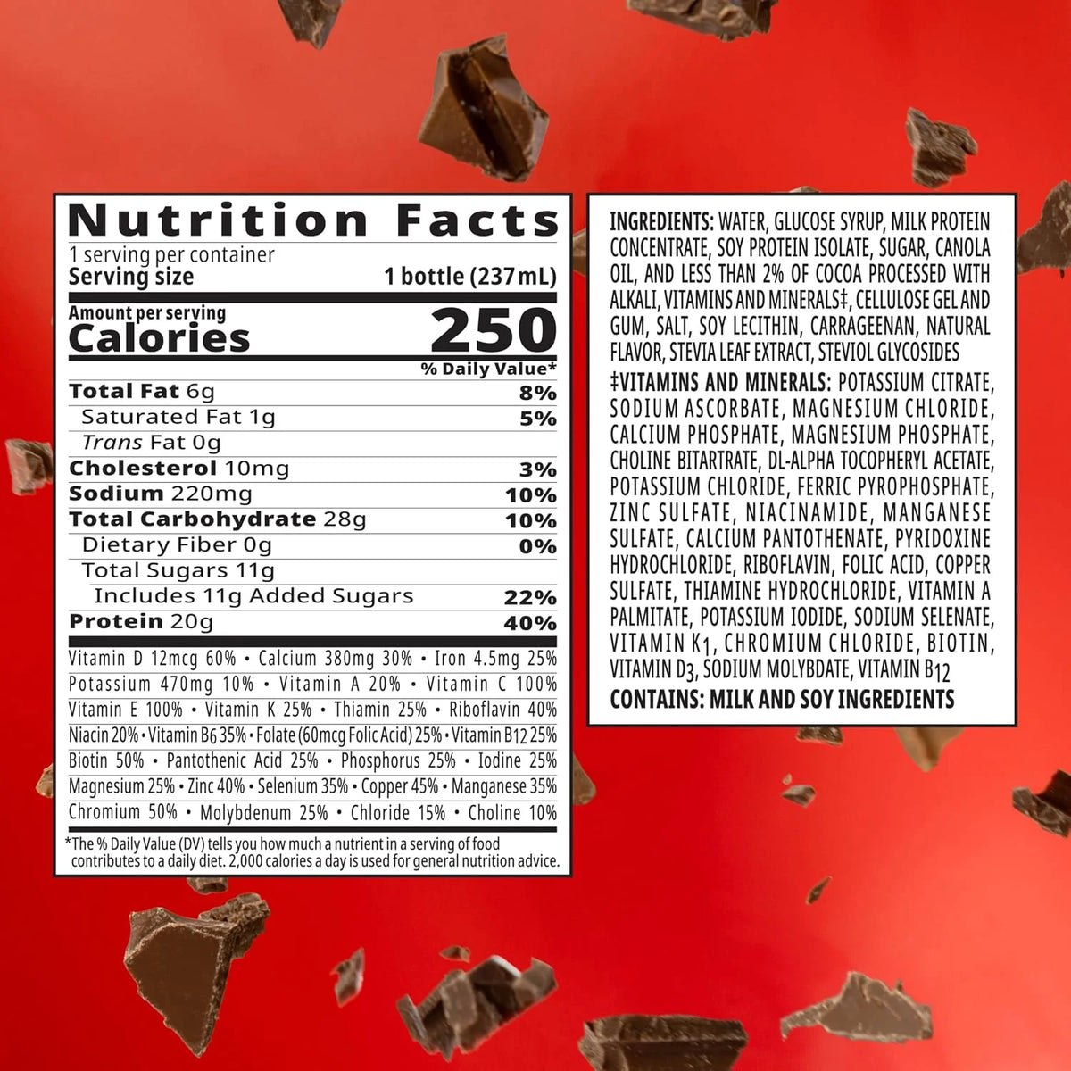 BOOST High Protein Balanced Nutritional Drink, Chocolate, 8 FL OZ, 12 pk