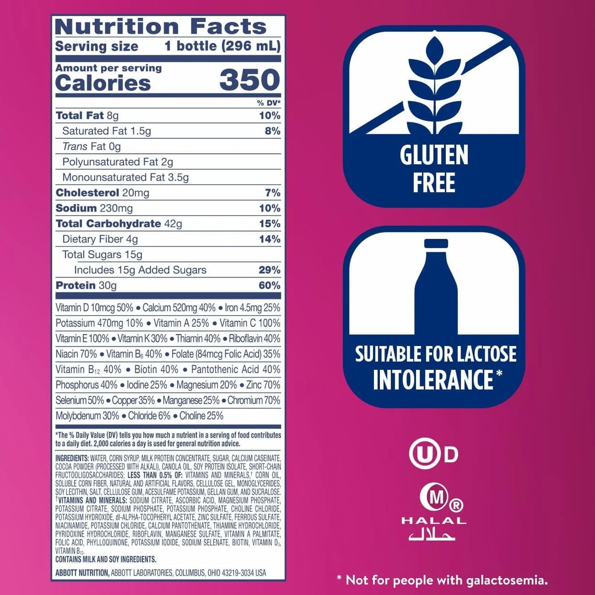 Ensure COMPLETE Chocolate Nutrition Shake, Balanced Meal Replacement, 24pk