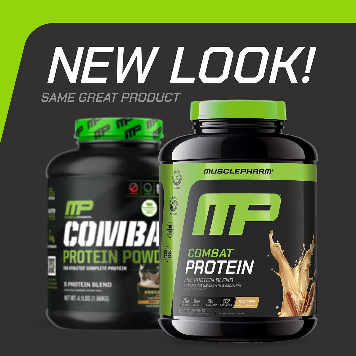 Muscle Pharm Combat Protein Powder | 5-Protein Blend | Horchata - 4.1 lb