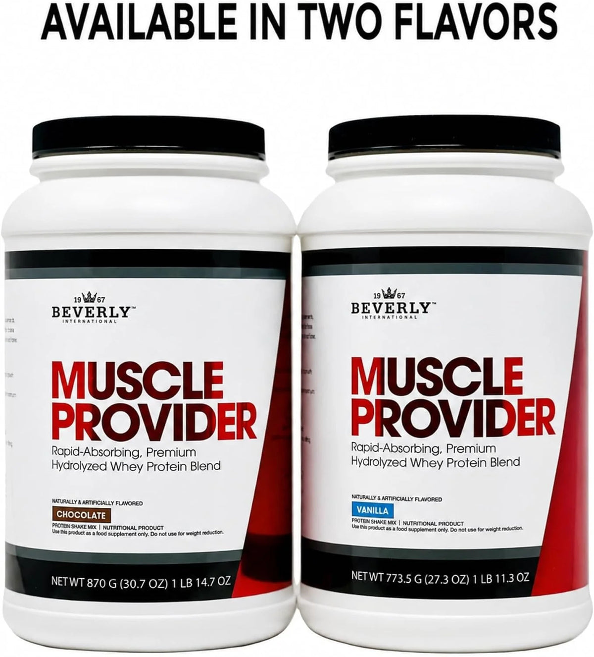 Beverly International Muscle Provider Whey Protein, Vanilla, 28 Servings