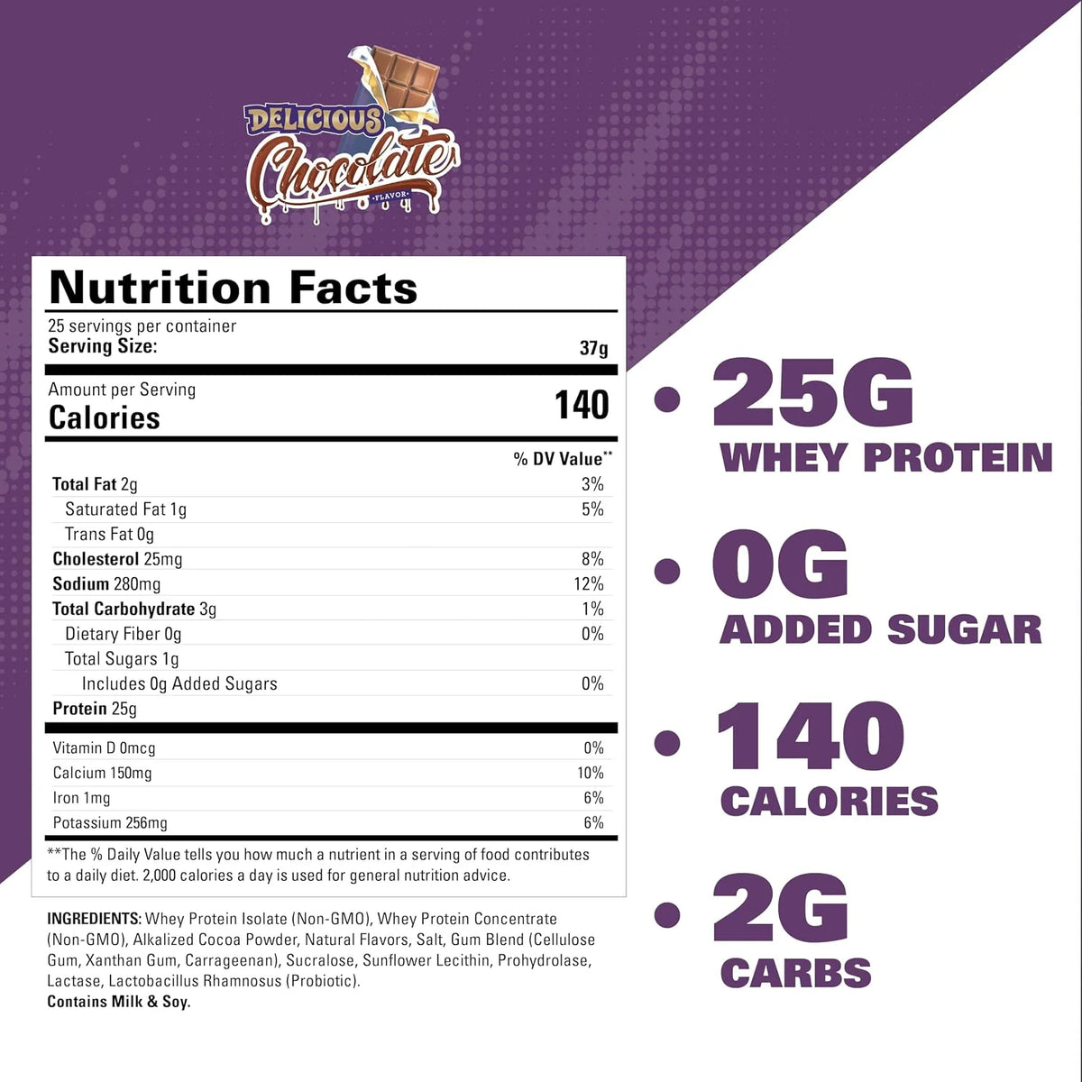 EHP Labs OxyWhey Whey Protein Isolate – 25g High Protein, Low Carb, Sugar Free Meal Replacement – Lean Whey Powder for Muscle Recovery – Non-GMO, Gluten Free – 25 Serves – Delicious Chocolate