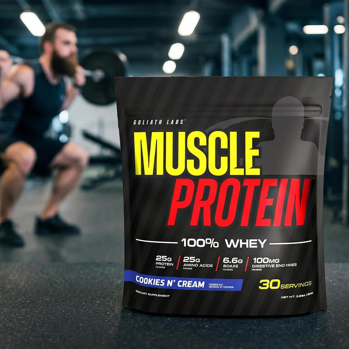 100% Muscle Whey Protein Powder Flavored, 10 lbs (pack of 2), Vanilla