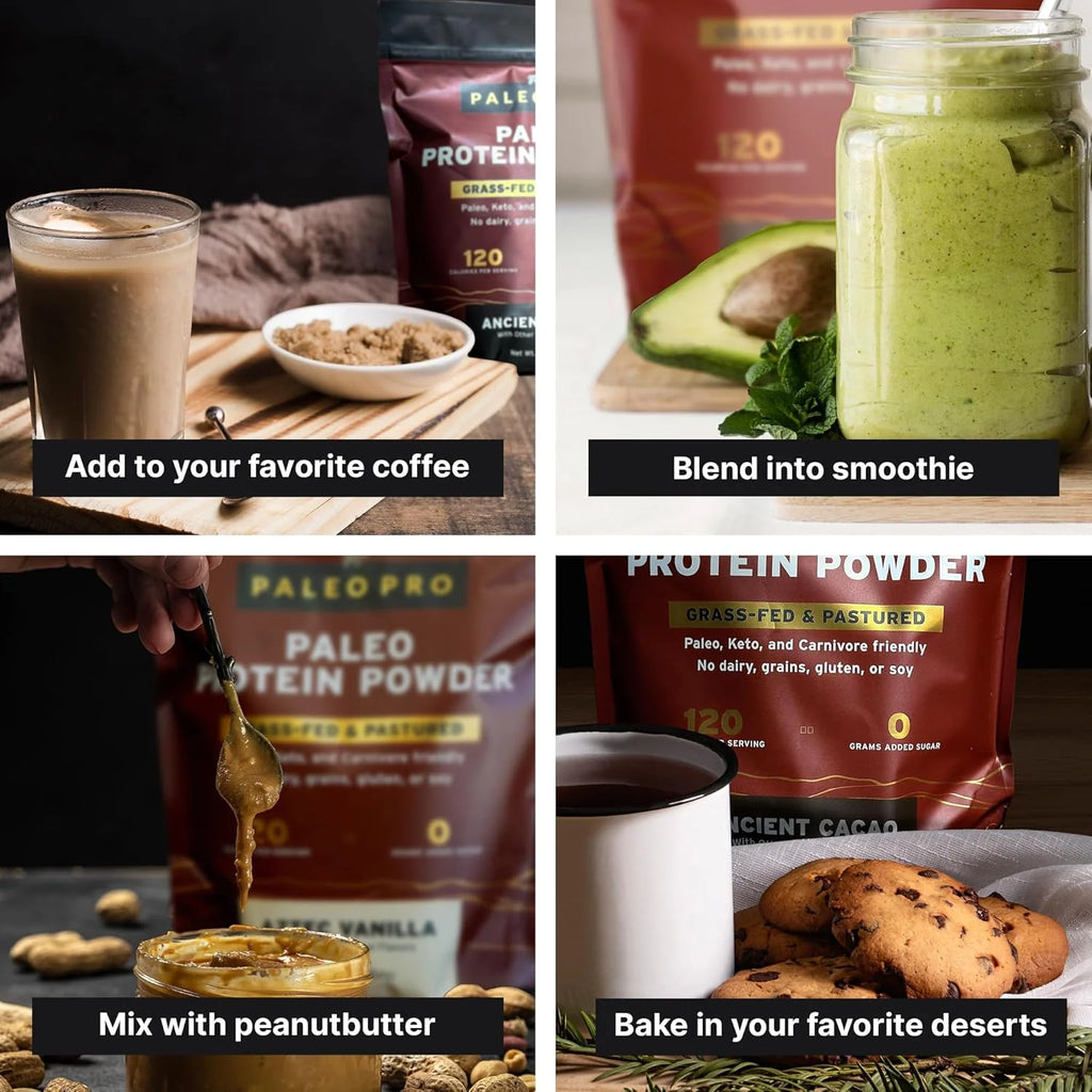 26G Grass Fed Beef Protein Powder Isolate, Dairy & Gluten Free (Plain)