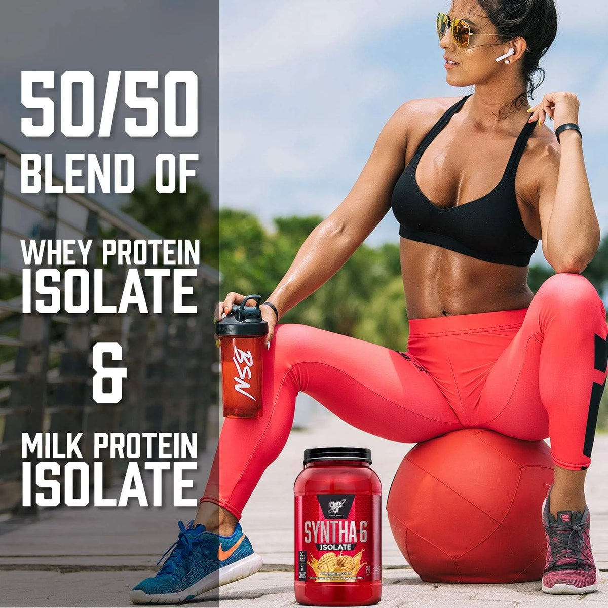 BSN SYNTHA-6 Isolate Protein Powder, Vanilla Ice Cream, 24 Servings