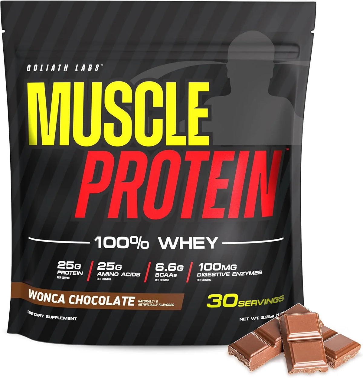 100% Muscle Whey Protein Powder Flavored, 10 lbs (pack of 2), Vanilla