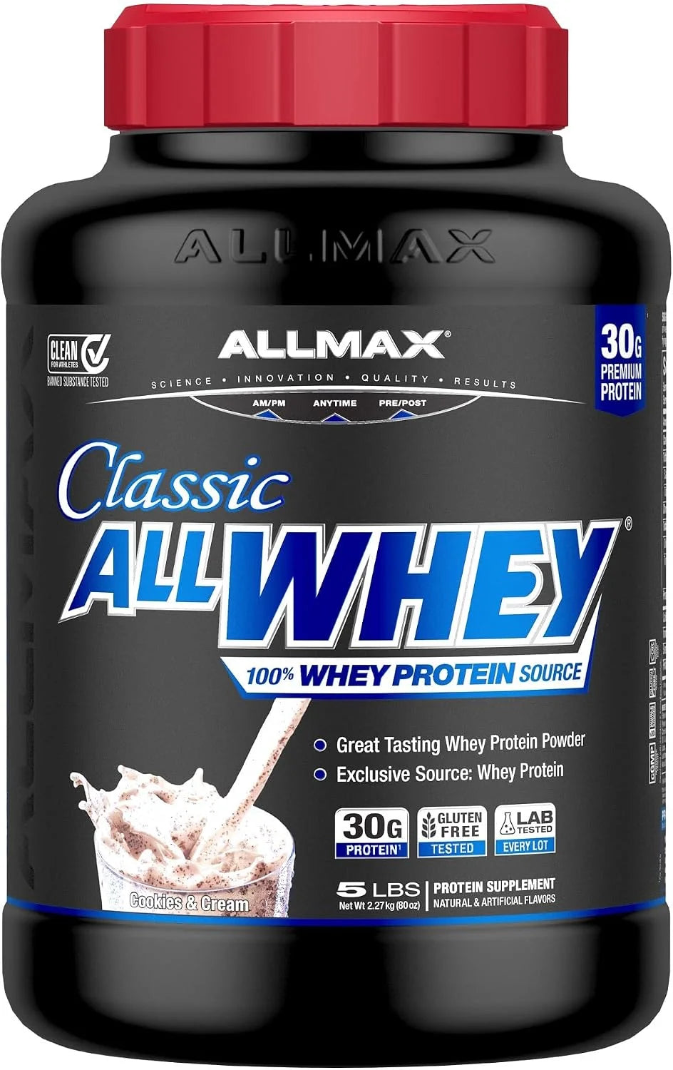 ALLMAX AllWhey Classic Whey Protein Powder, Chocolate Peanut Butter, 5 lb