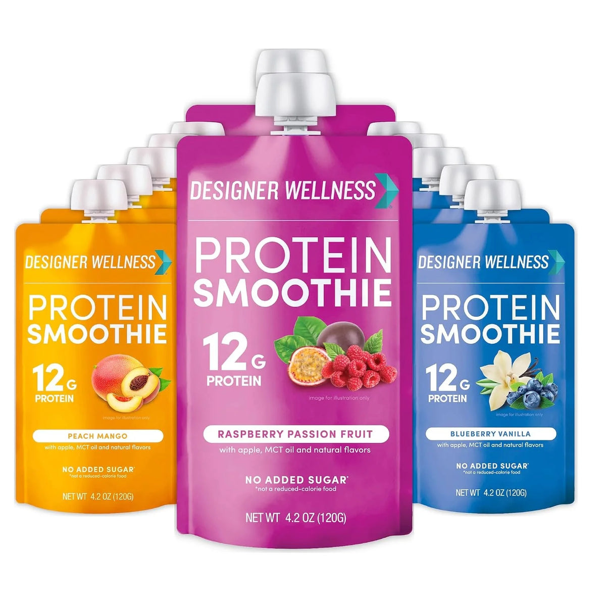 Designer Wellness, Mixed Berry, Protein Smoothie, 12g Whey, 12 ct