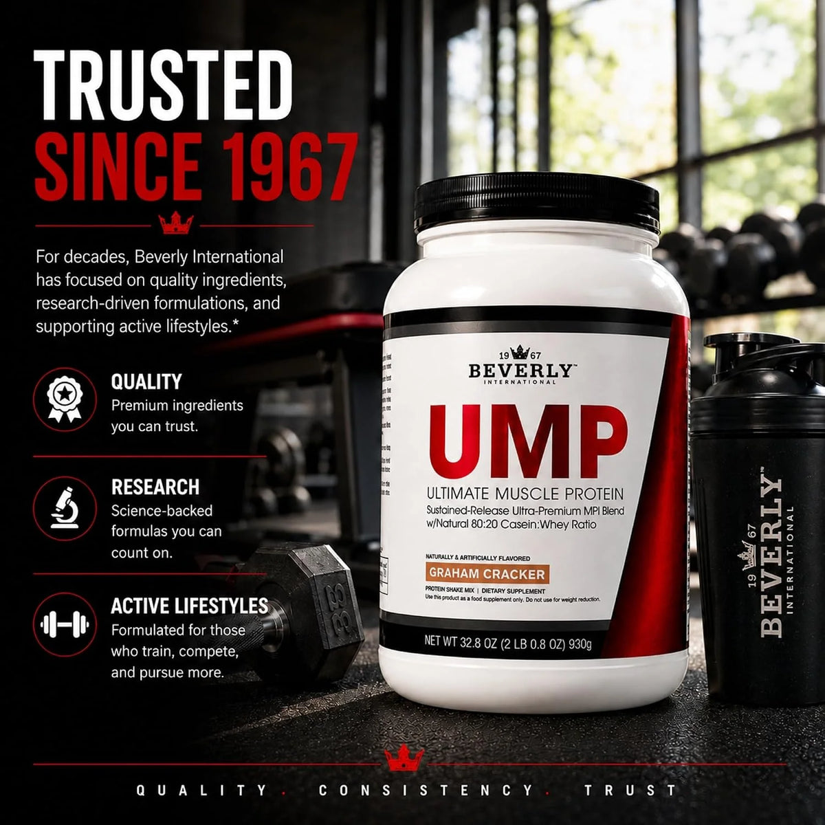 Beverly International UMP Protein Powder, Vanilla, 32.8 oz