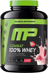 Muscle Pharm Combat 100% Whey Protein Powder | Banana Milk - 5 lb