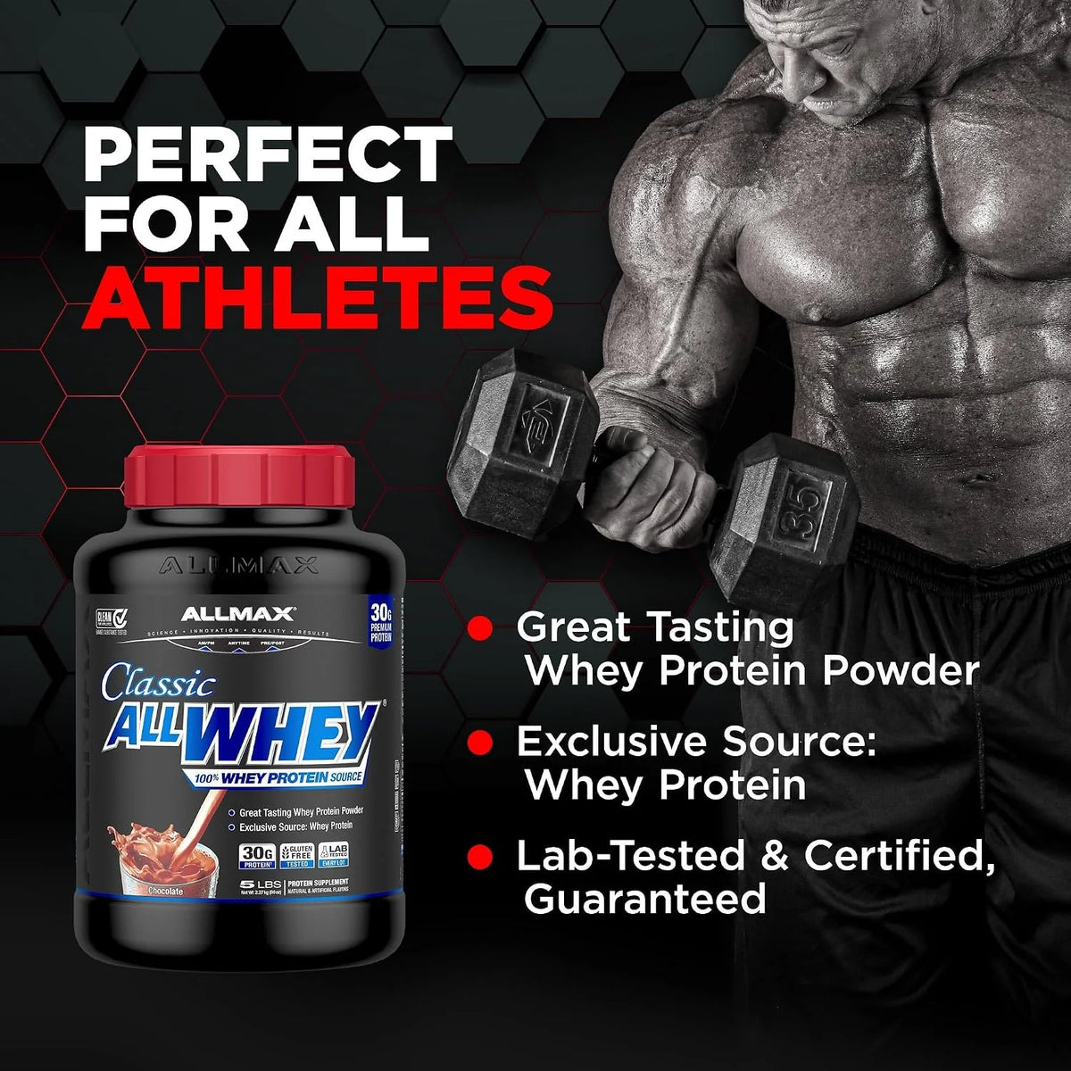 ALLMAX AllWhey Classic Whey Protein Powder, Chocolate Peanut Butter, 5 lb