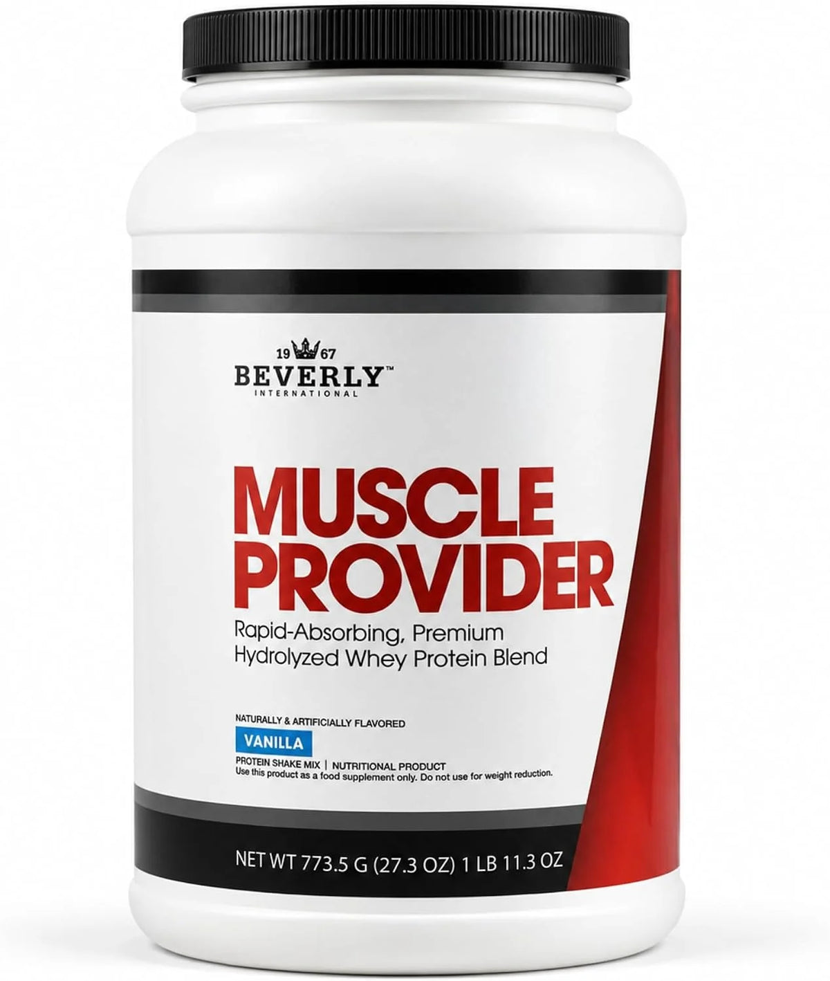 Beverly International Muscle Provider Whey Protein, Vanilla, 28 Servings