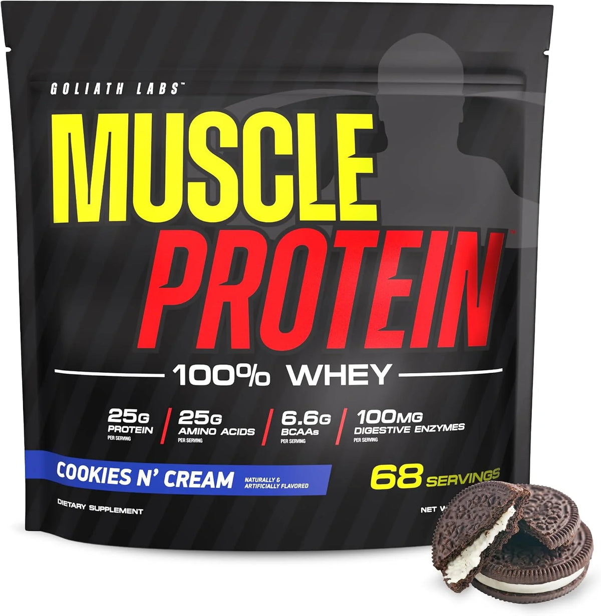 100% Muscle Whey Protein Powder Flavored, 10 lbs (pack of 2), Vanilla