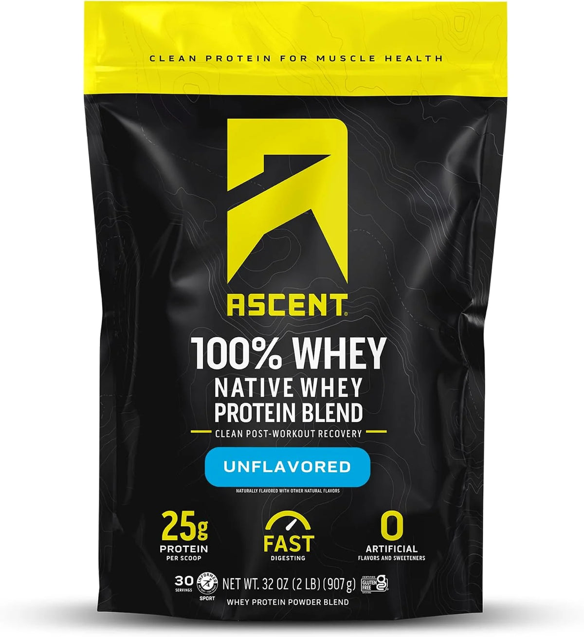 Ascent 100% Whey Protein Powder, Fruity Cereal, 1.7 lb, Daily Protein