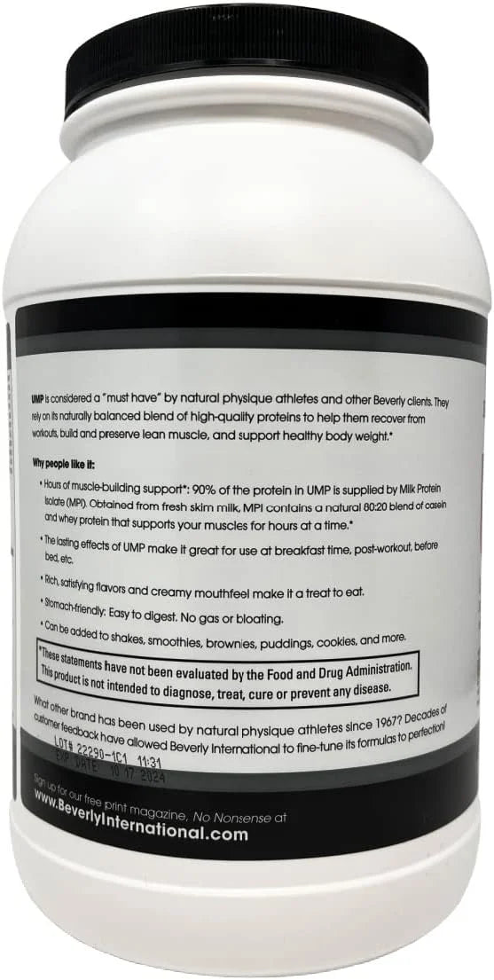 Beverly International UMP Protein Powder, Vanilla, 32.8 oz