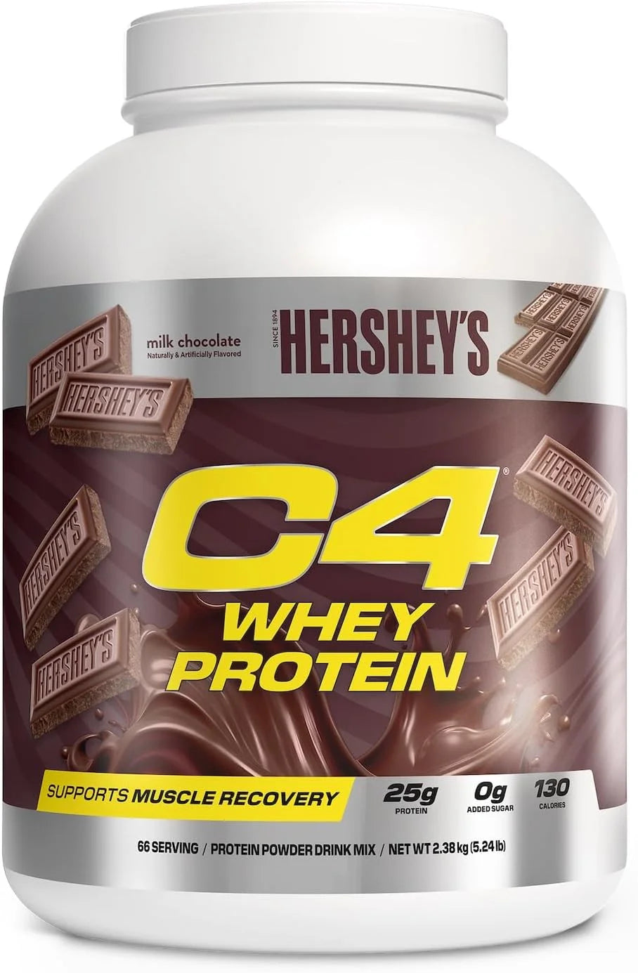 C4 Whey Protein, 25g of Protein, Hershey's Chocolate, 66 Servings