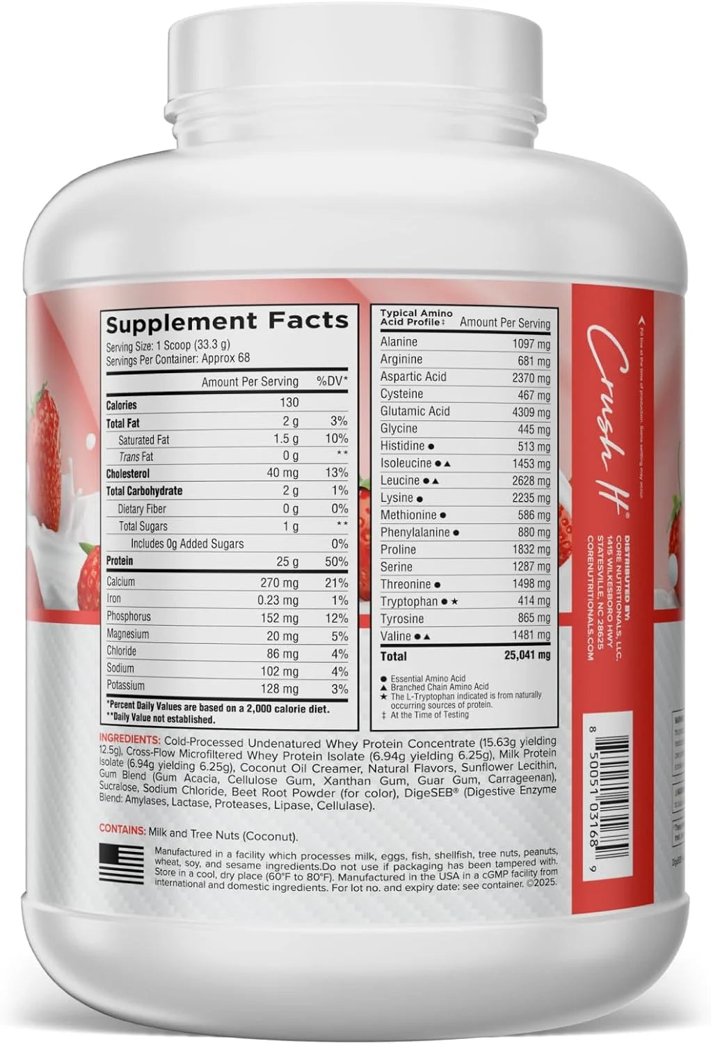 Core Nutritionals PRO Protein Blend, Chocolate Caramel Candy Bar, 2 lb