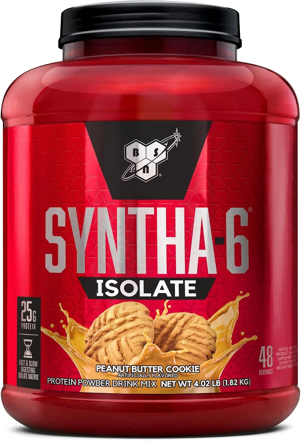 BSN SYNTHA-6 Isolate Protein Powder, Vanilla Ice Cream, 24 Servings