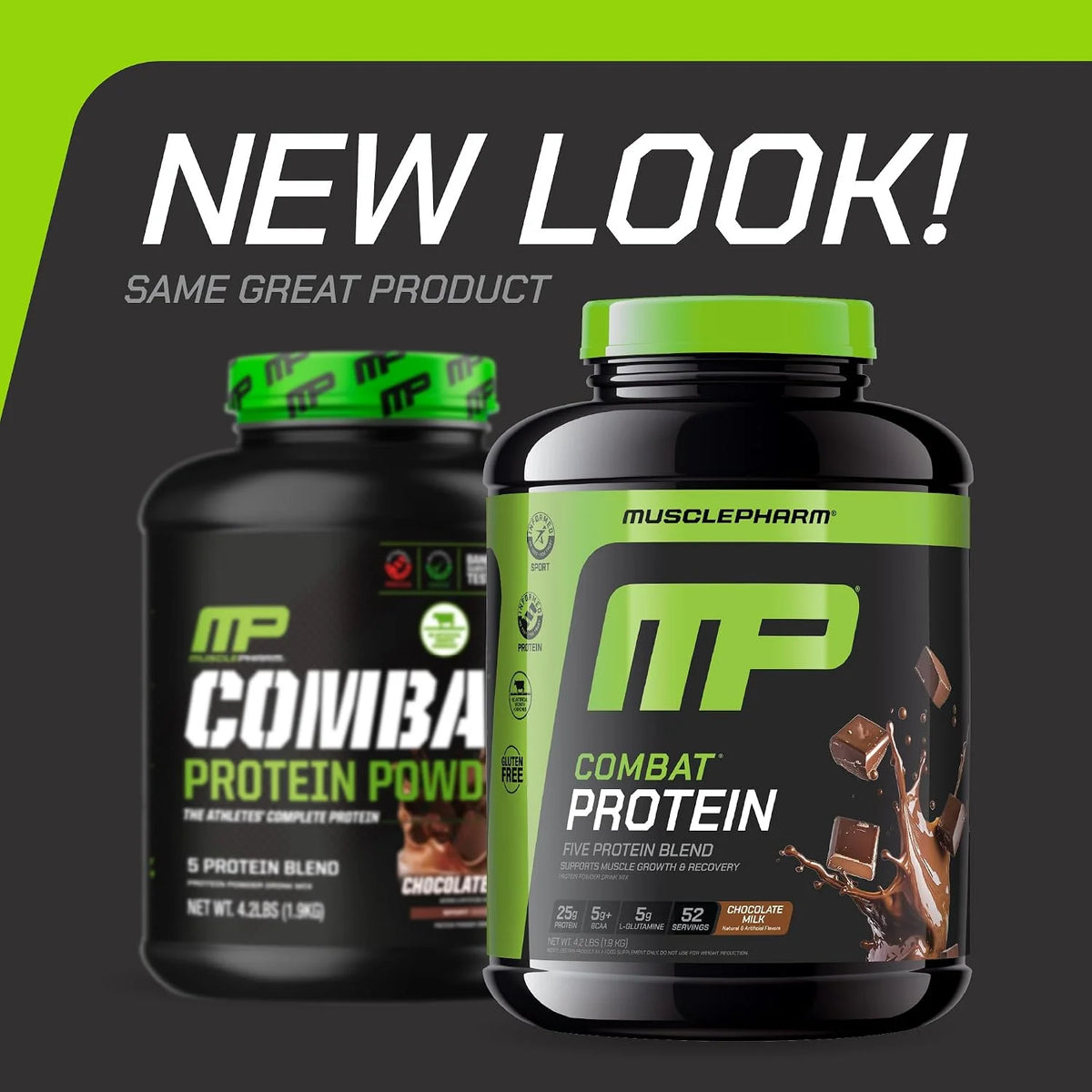 Muscle Pharm Combat Protein Powder | Chocolate Milk - 4.2 lb