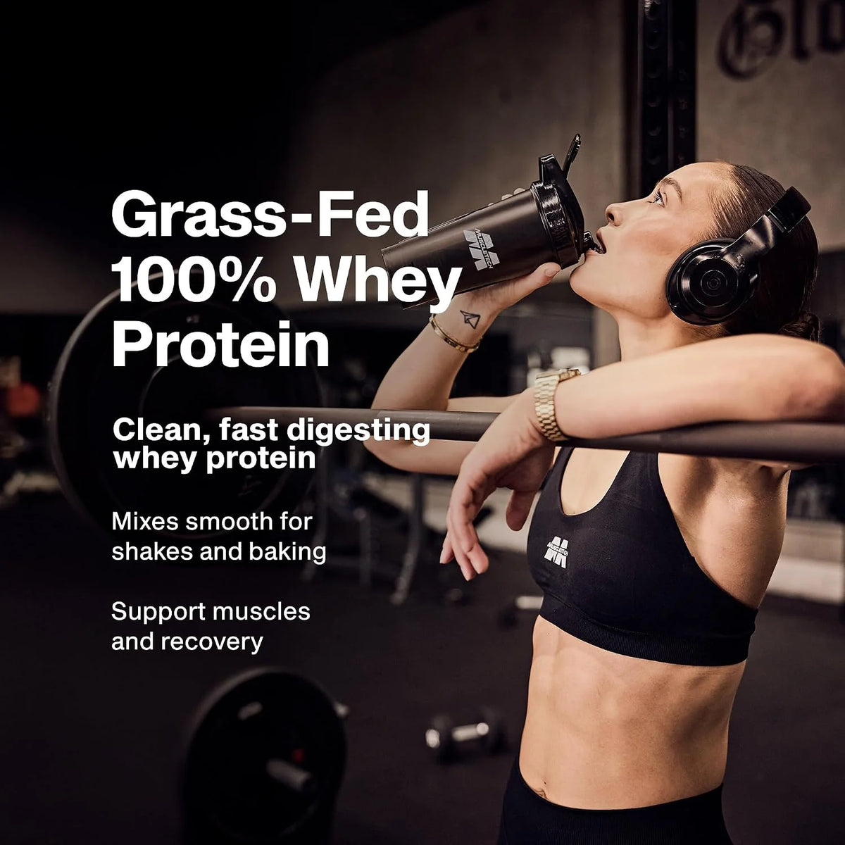 MuscleTech Grass-Fed Whey Protein Powder - Triple Chocolate, 1.8LB
