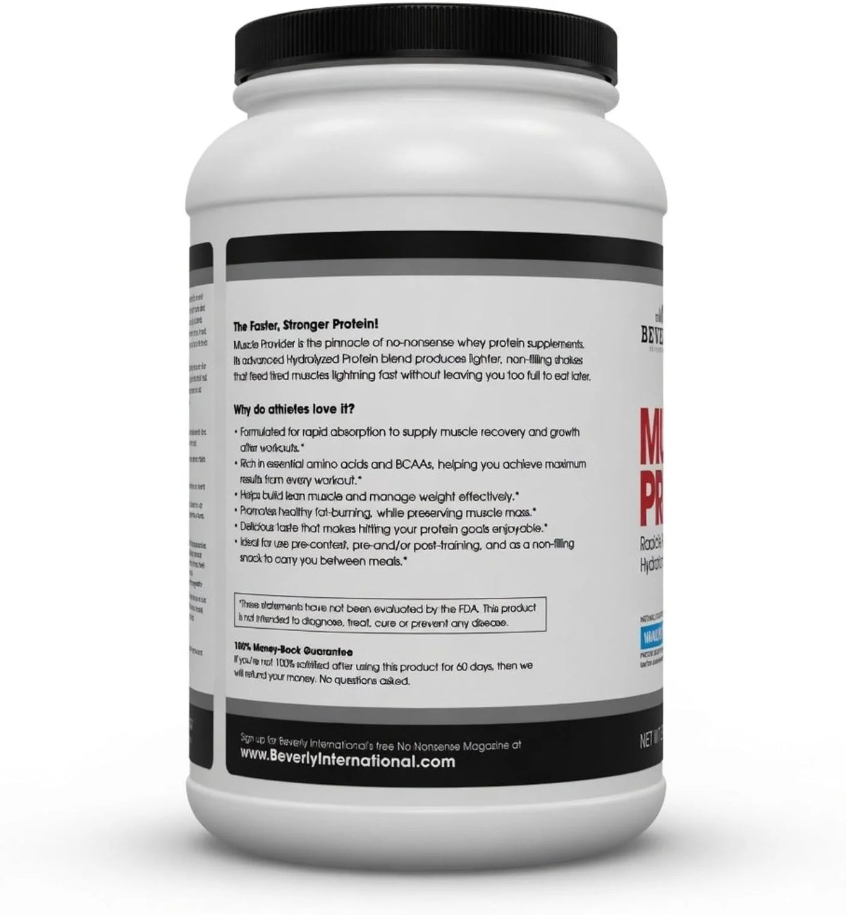 Beverly International Muscle Provider Whey Protein, Vanilla, 28 Servings