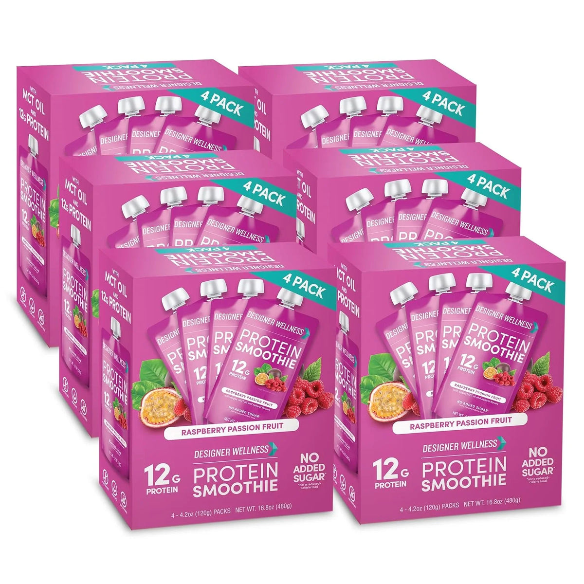 Designer Wellness, Mixed Berry, Protein Smoothie, 12g Whey, 12 ct