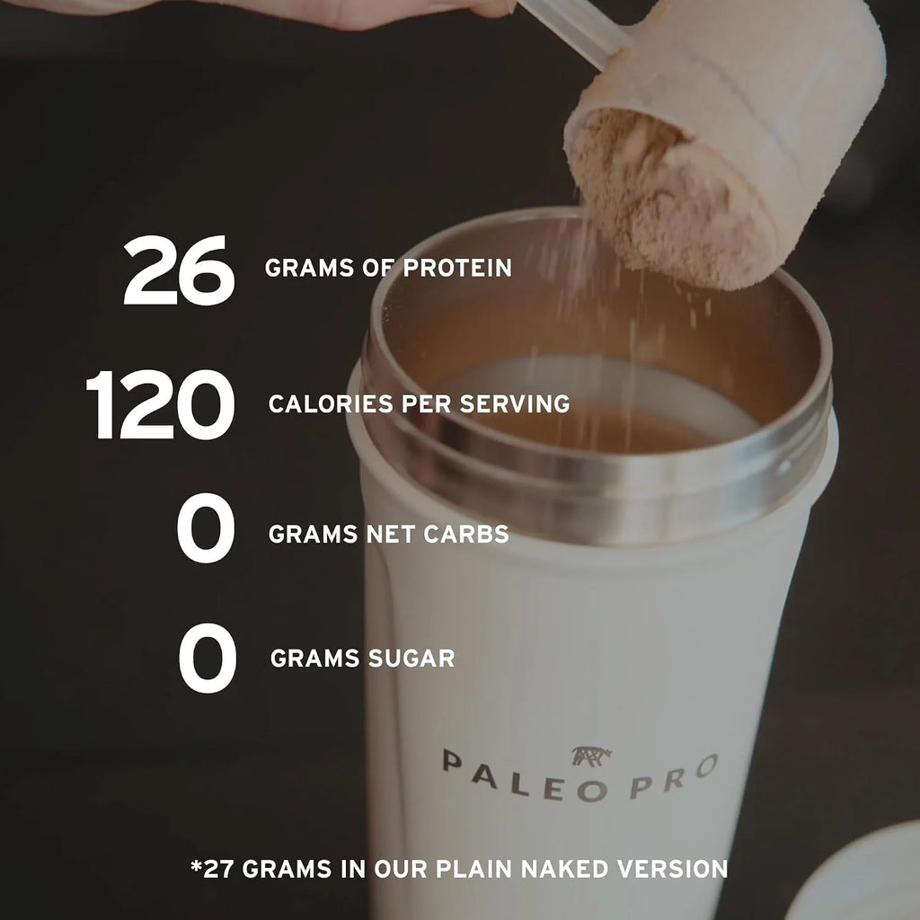 26G Grass Fed Beef Protein Powder Isolate, Dairy & Gluten Free (Plain)