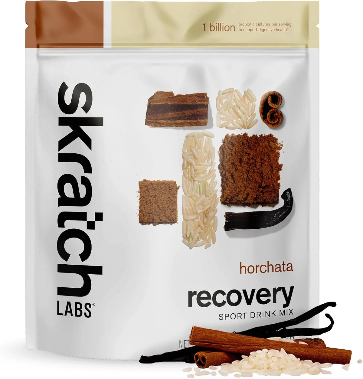 Skratch Labs Recovery Sport Drink Mix, Post Workout, Horchata, 24 Servings