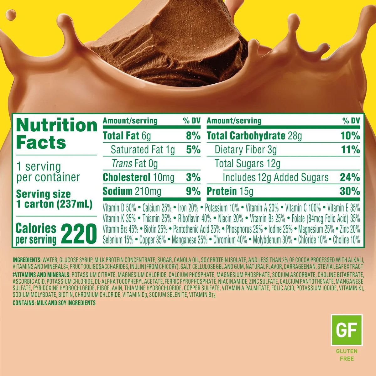Carnation Breakfast Essentials High Protein with Fiber, Chocolate, 24 pk