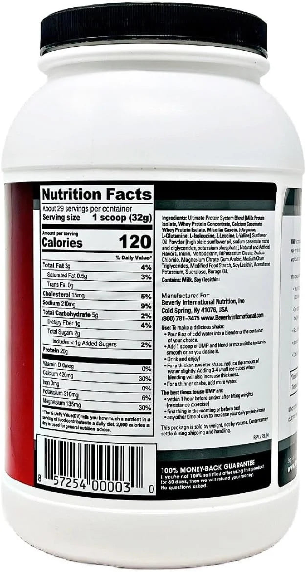 Beverly International UMP Protein Powder, Vanilla, 32.8 oz