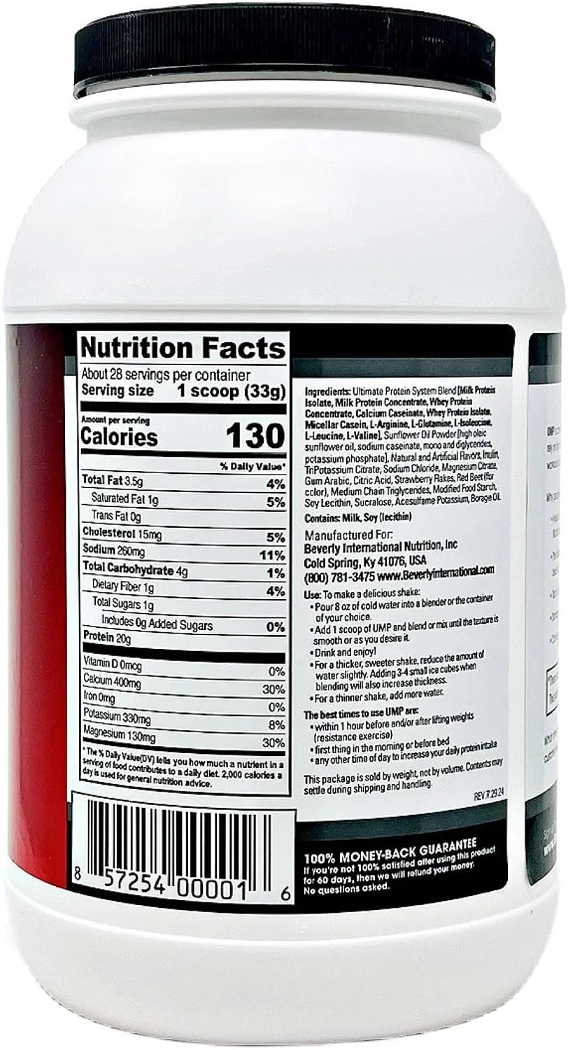 Beverly International UMP Protein Powder, Vanilla, 32.8 oz