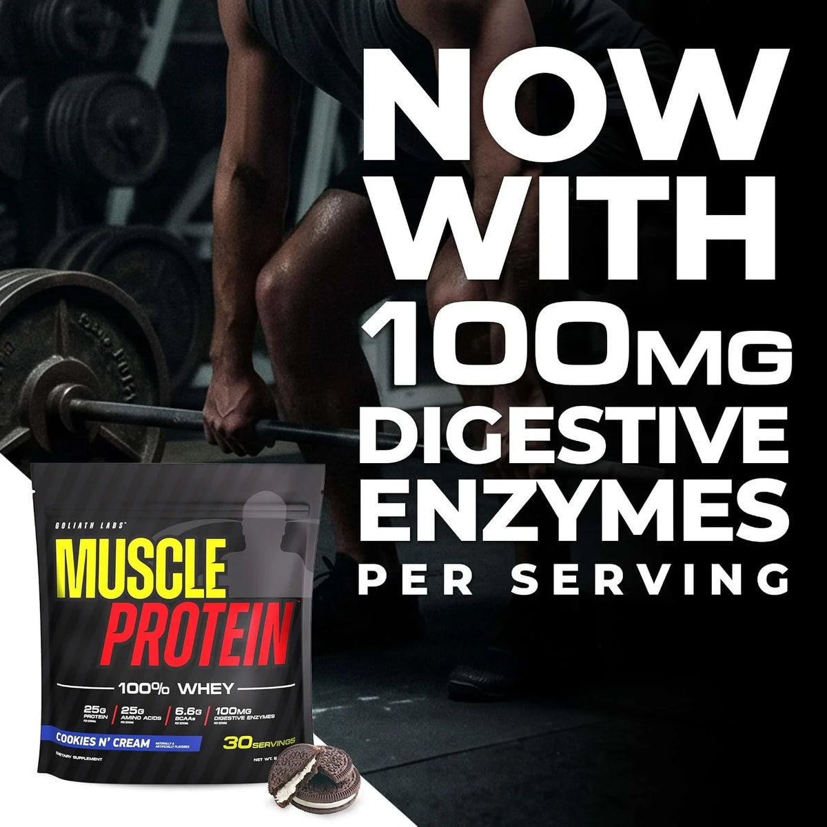100% Muscle Whey Protein Powder Flavored, 10 lbs (pack of 2), Vanilla