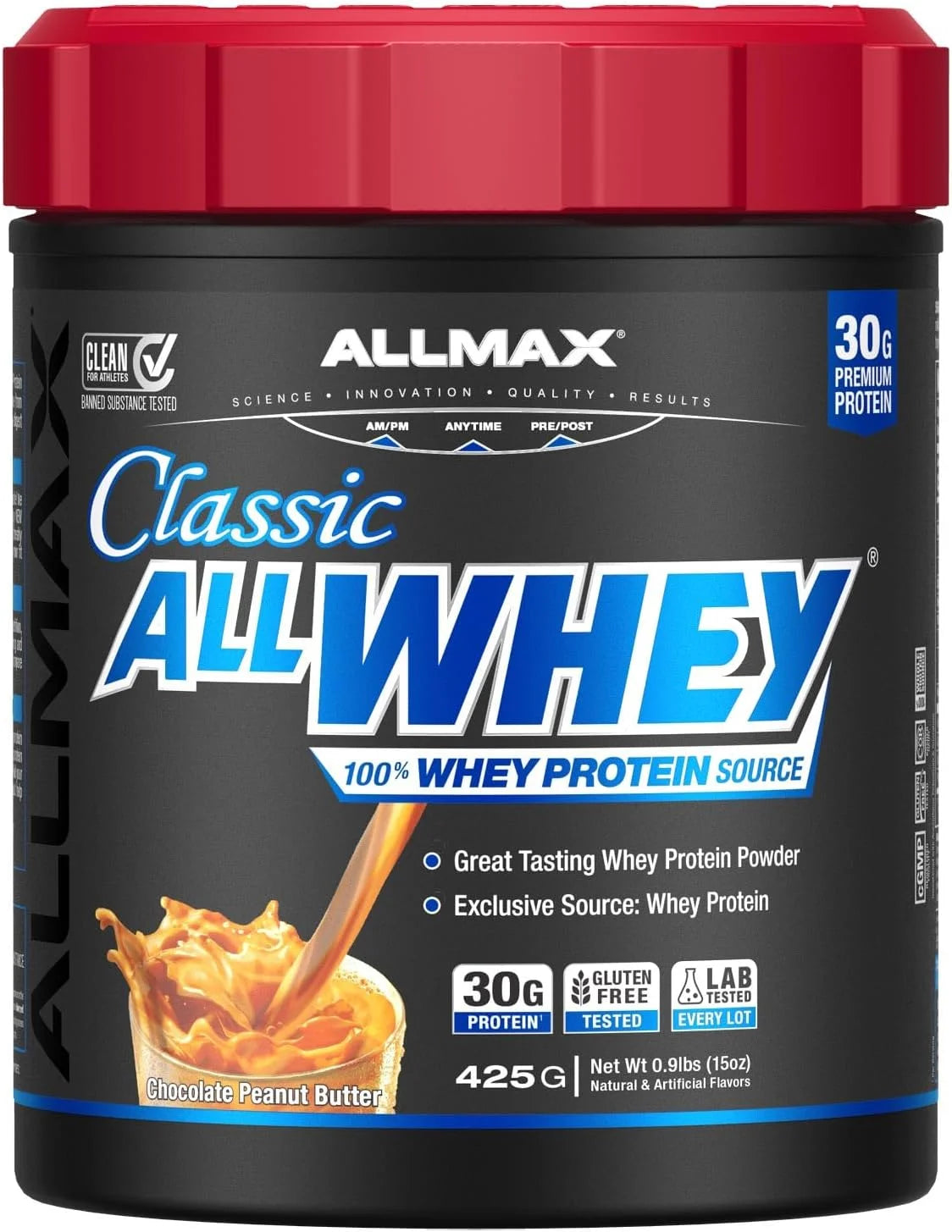 ALLMAX AllWhey Classic Whey Protein Powder, Chocolate Peanut Butter, 5 lb