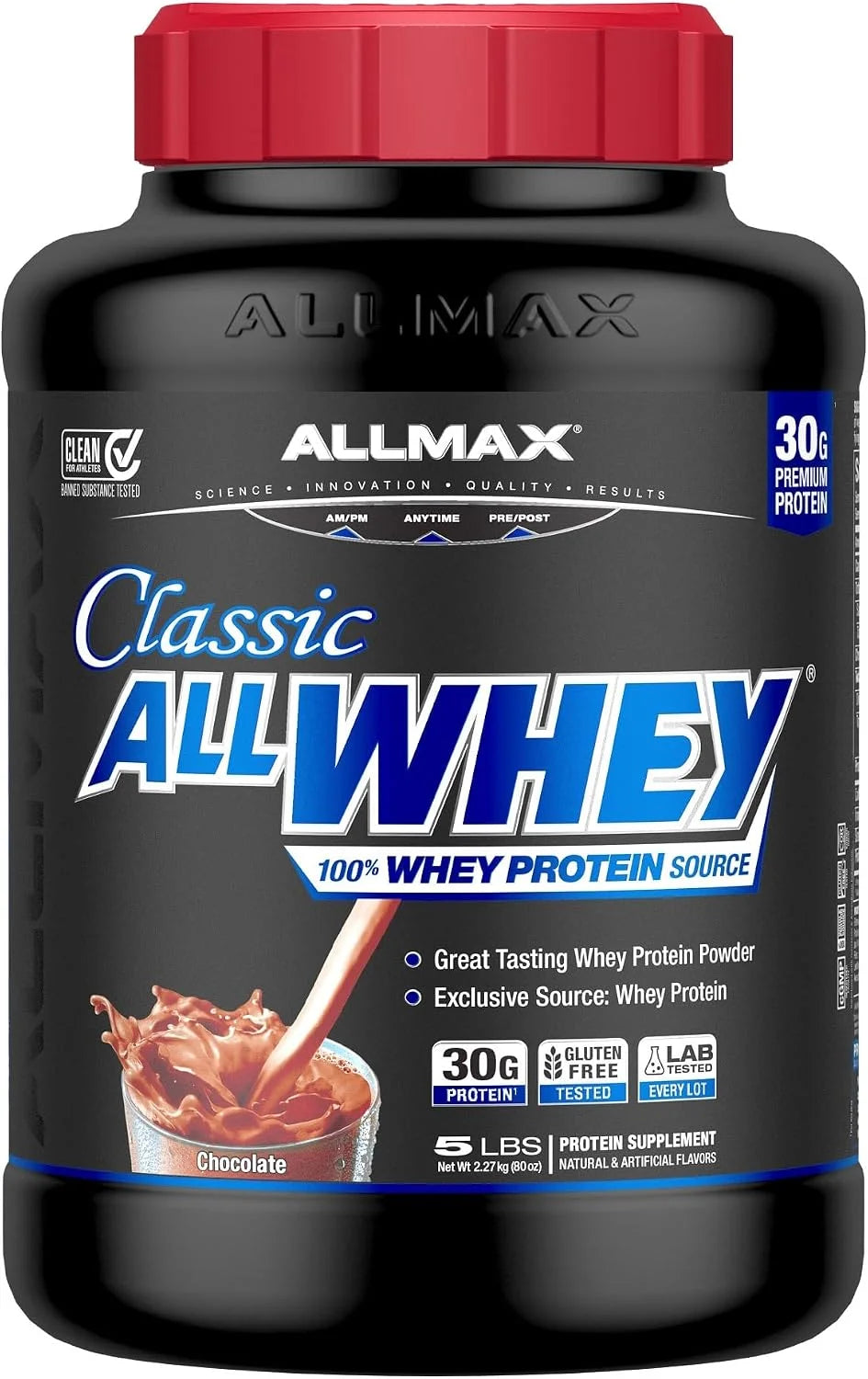ALLMAX AllWhey Classic Whey Protein Powder, Chocolate Peanut Butter, 5 lb