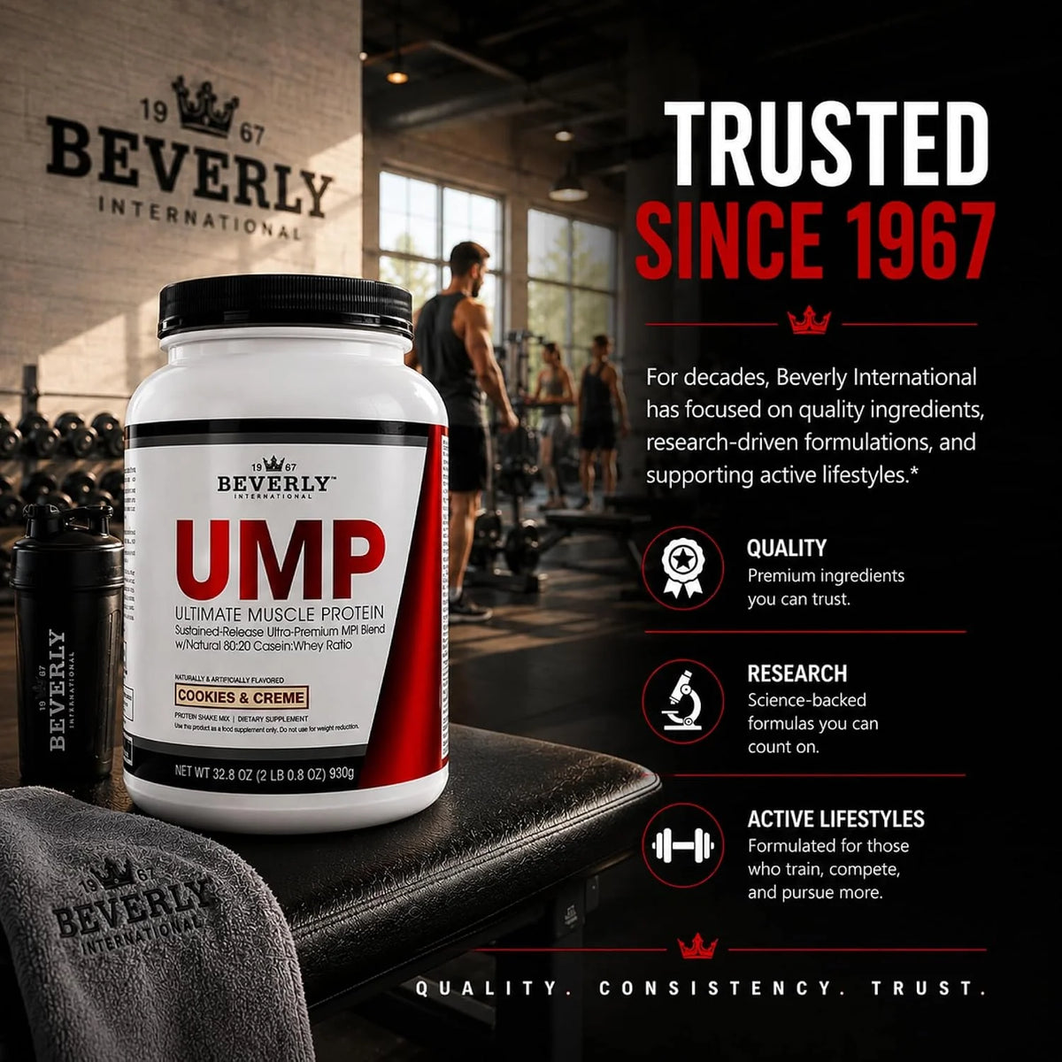 Beverly International UMP Protein Powder, Vanilla, 32.8 oz