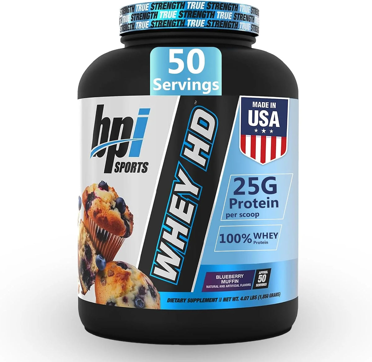 BPI Sports Whey HD Ultra Premium Protein Powder Isolate | Workout Whey Protein Powder For Men & Women for Muscle Gain | Milk Protein Concentrates | Chocolate Cookie/ Vanilla Caramel, 4.07 Pound